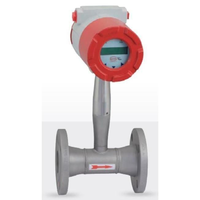 Medidor de flujo de vórtice versión de inserción (4-20 mA; -200..+260°C)