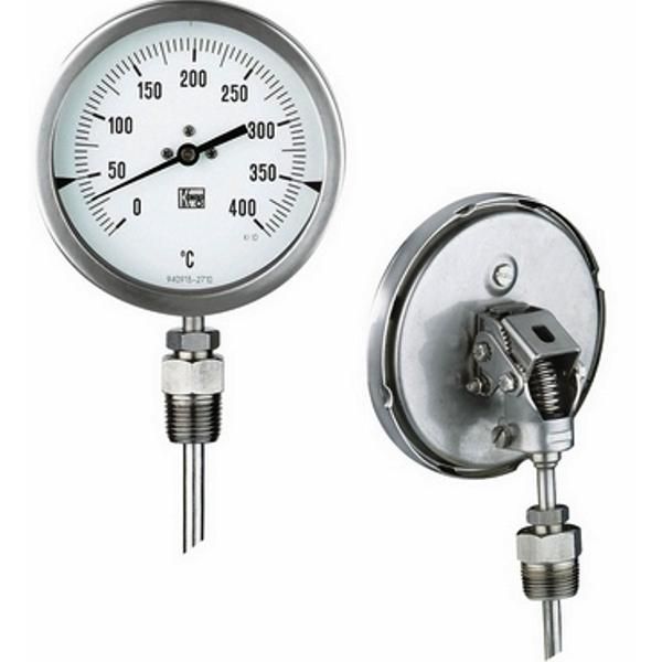 Bimetallic Thermometers, 1/2 NPT, 100mm
