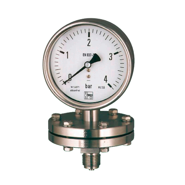 Manometro Tipo Diafragma MAN-PG, 0-160 mBar, 160 mm, G 1/2"