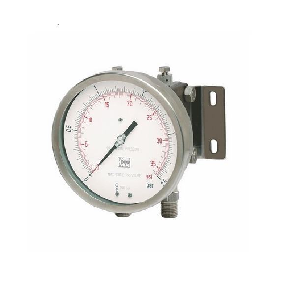 Differential pressure gauges with diaphragm MAN-UHC, 0-1600mBar, 02 SPDT