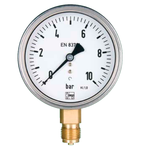 Pressure Gauges with Bourdon Tube MAN-RD21, 0-16Bar