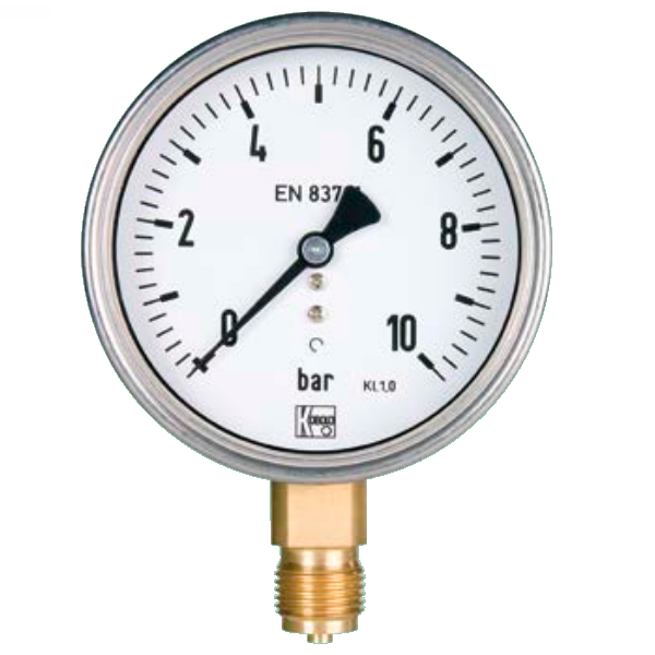 Pressure Gauges with Bourdon Tube, MAN-RF72, 0-25Bar, PSI